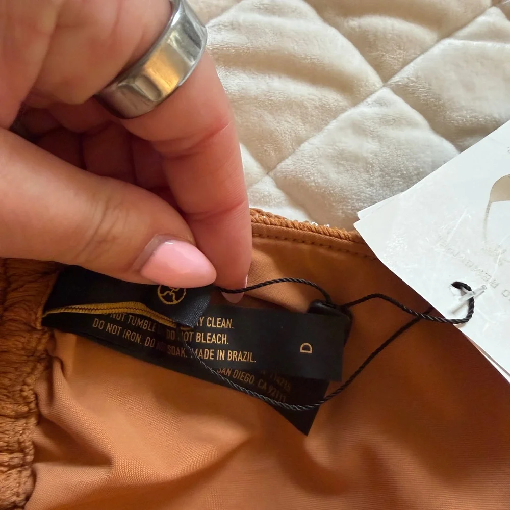 Women's Triangle String Bikini - Brown by VIX SWIMWEAR - Picture 5 of 5